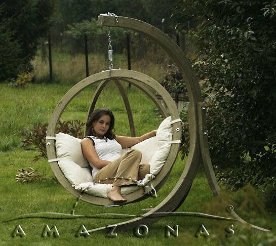 Globo design hangstoel - solo of double versie, Tuin en Terras, Tuinsets en Loungesets, Loungeset, Stoel, Nieuw, Hout, Ophalen of Verzenden