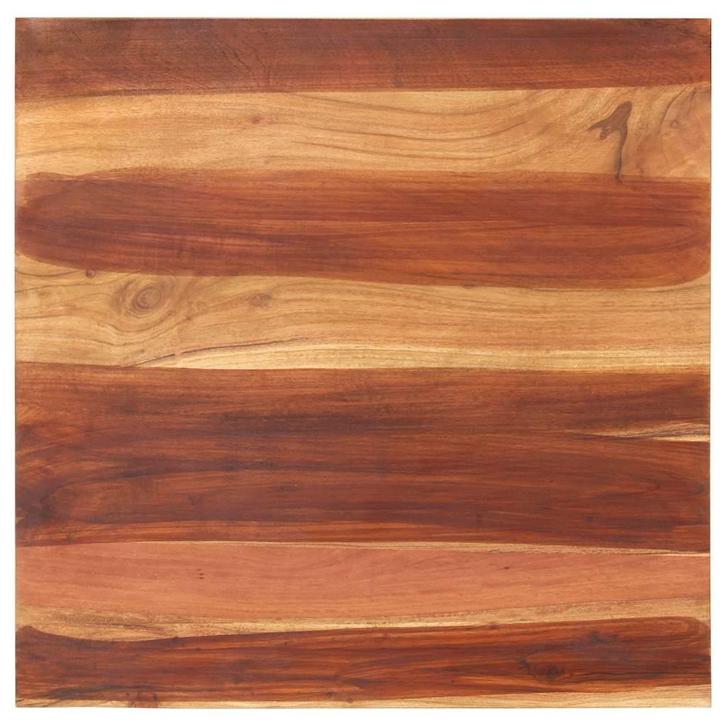 vidaXL Tafelblad 25-27 mm 70x70 cm massief acaciahout, Huis en Inrichting, Tafels | Eettafels, Nieuw, Verzenden