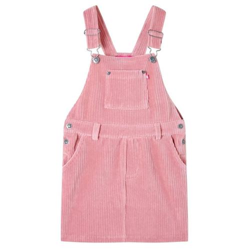 vidaXL Kindertuinjurk 104 ribfluweel lichtroze, Kinderen en Baby's, Kinderkleding | Overige, Nieuw, Verzenden