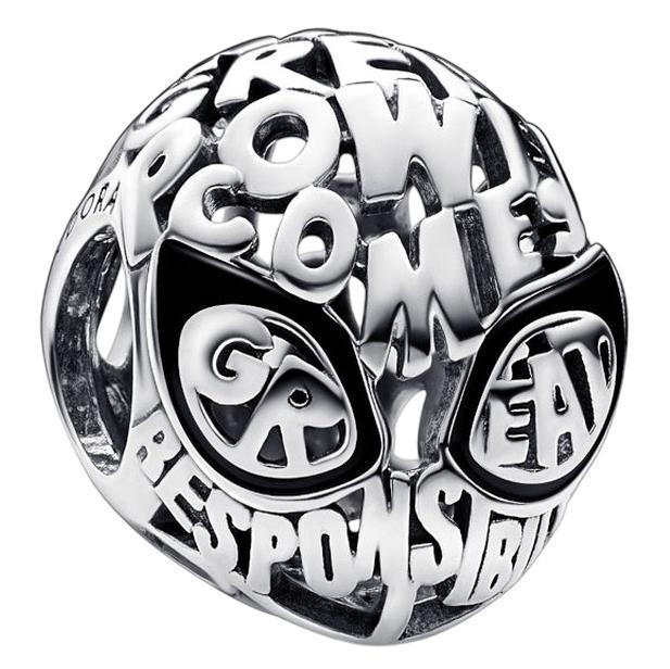 Pandora - Marvel - Spider-Man Masker - Zilver Armband Bedel, Verzamelen, Overige Verzamelen, Verzenden