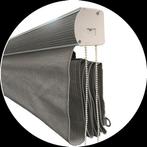 Vouwgordijn HDPE voor buiten 296x240cm Cool Grey, Nieuw