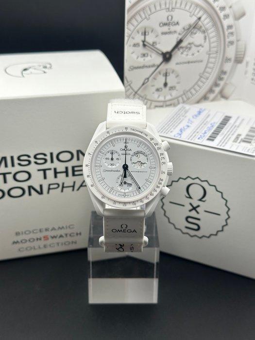 Omega x Swatch - Moonswatch - Mission to the Moonphase -, Sieraden, Tassen en Uiterlijk, Horloges | Heren