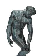 sculptuur, Naar Rodin - 30 cm - Brons, Marmer, Antiek en Kunst