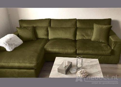 Oudenbosch Longchair - loungebanken - Groen, Huis en Inrichting, Banken | Sofa's en Chaises Longues, Nieuw, Stof