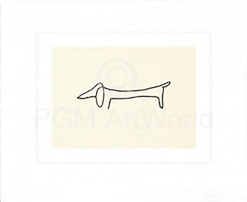 Kunstdruk Pablo Picasso - Le Chien 60x50cm, Huis en Inrichting, Woonaccessoires | Schilderijen, Tekeningen en Foto's, Nieuw, Verzenden