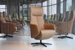 Relaxfauteuil De Toekomst Twice TW-082 leer 3 motoren+accu, Ophalen of Verzenden, Nieuw, Leer, Design made in Holland