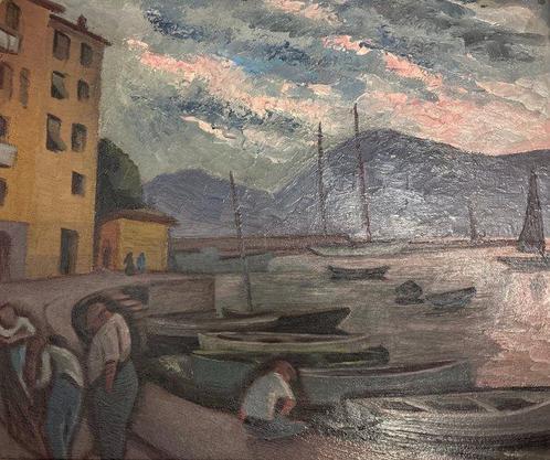 Robert Díaz de Soria (1883-1971) - Puerto de La Luna, Antiek en Kunst, Kunst | Schilderijen | Klassiek