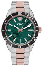 Versace VEYCA0624 Greca Urban herenhorloge 43 mm, Overige merken, Staal, Staal, Verzenden