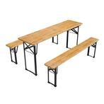 Biertafel / bierbank biertafelset - 3-delig - 170cm picknick, Verzenden, Nieuw