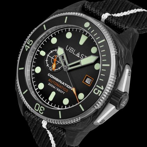 Ublast - Combination - Carbon & Titanium - UBCO42NBK - Ltd., Sieraden, Tassen en Uiterlijk, Horloges | Heren