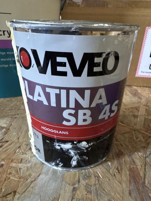 Veveo Platina SB 4S Hoogglans - wit - 1 liter SCHADEBLIK, Doe-het-zelf en Verbouw, Verf, Beits en Lak, Verf, Wit, Nieuw, Ophalen of Verzenden
