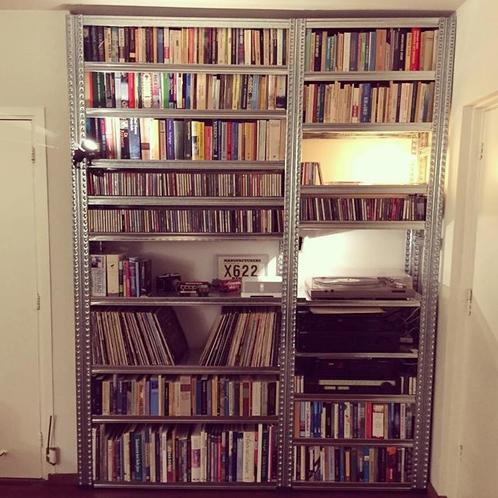 Veelzijdige stellingkast - muziek, films, boeken &amp; stijl, Huis en Inrichting, Kasten | Boekenkasten, 25 tot 50 cm, Met plank(en)