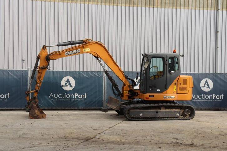 Veiling: Rupsgraafmachine Case CX80 Diesel 39kW 2007, Zakelijke goederen, Machines en Bouw | Kranen en Graafmachines, Graafmachine