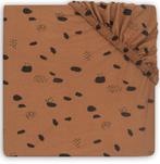 Jollein Jersey Spot Caramel 75 x 95 cm Boxmatras Hoeslaken, Verzenden, Nieuw