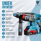 Vesto® Elektrische Boorhamer - Draadloze Klopboormachine - H, Verzenden, Nieuw
