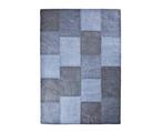 Tapijt Mono Patchwork Blauw 160x230cm | By-Boo 6230, Nieuw, Ophalen of Verzenden