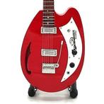 Miniatuur Teisco gitaar vamet gratis standaard, Ophalen of Verzenden, Nieuw, Pop, Beeldje of Miniatuur