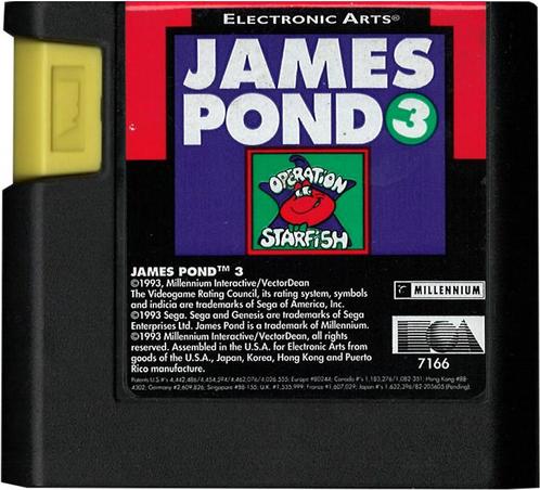 James Pond 3 (losse cassette) (Sega MegaDrive), Spelcomputers en Games, Games | Sega, Gebruikt, Verzenden