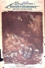 Paus Benedictus XV roept op naar vrede op spotprent, Antiek en Kunst, Verzenden