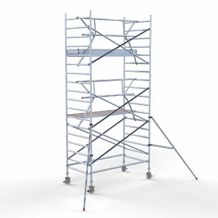 Rolsteiger 135 x 6,2 meter werkhoogte Basic, Doe-het-zelf en Verbouw, Steigers, Rolsteiger of Kamersteiger, Nieuw, 5 meter of hoger