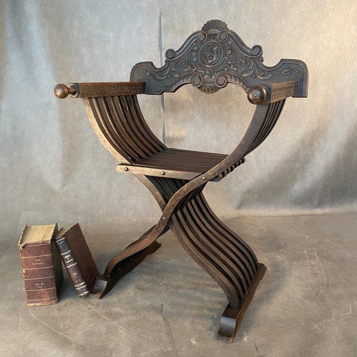 Stoel - Hout, renaissance-stijl - Italiaans ambacht uit het, Antiek en Kunst, Antiek | Overige Antiek