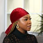 Fluwelen Durag / Velvet Du-rag / Do-rag / Bandana - Unisex -, Kleding | Heren, Ophalen of Verzenden, Nieuw