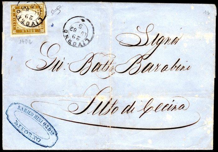 Italiaanse oude staten - Sardinië 1862 - 10ct. licht, Postzegels en Munten, Postzegels | Europa | Italië