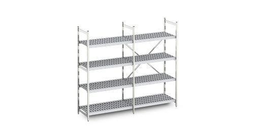 Hupfer Aluminium stelling 60 cm diep | 10 formaten, Zakelijke goederen, Horeca | Meubilair en Inrichting, Verzenden