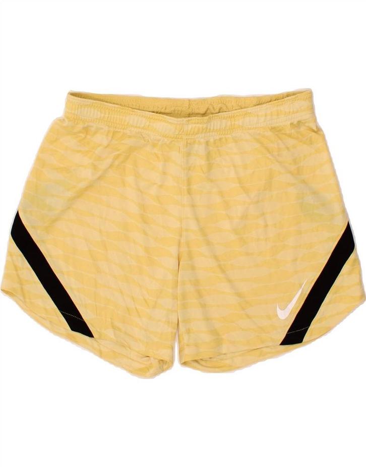 NIKE Womens Dri Fit Sport Shorts UK 14 Medium  Yellow, Kleding | Dames, Broeken en Pantalons, Verzenden