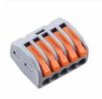 Wago connector 5-weg lasklem set 5 stuks, Verzenden, Nieuw, Overige typen