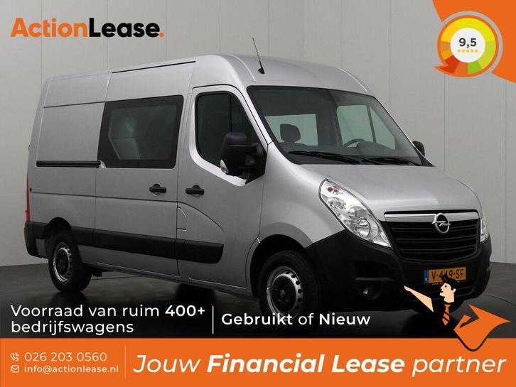 Opel Movano Dubbel cabine L2 H2 2018 Diesel Handgeschakeld, Auto's, Opel, Dealer onderhouden, Te koop, Zwart, Handgeschakeld, Financial lease