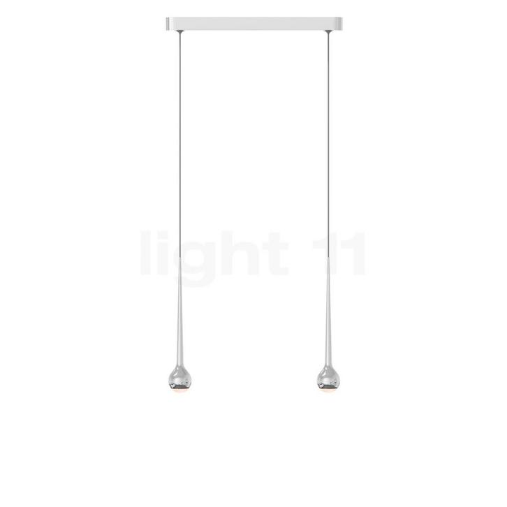 Grau Falling Sun Trace Hanglamp LED 2-lichts, chroom glimmen, Huis en Inrichting, Lampen | Hanglampen, Nieuw, Verzenden