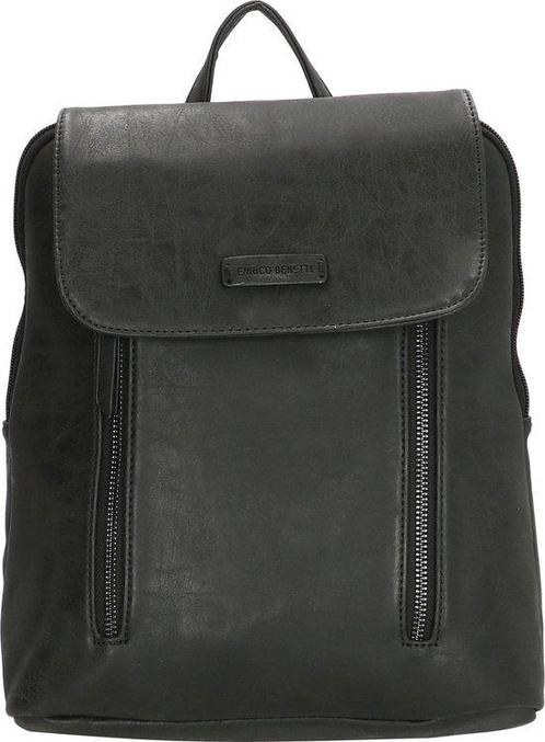 Enrico Benetti Nouméa Dames Rugtas - 8 liter - 66434 - Zwart, Sieraden, Tassen en Uiterlijk, Tassen | Rugtassen, Verzenden