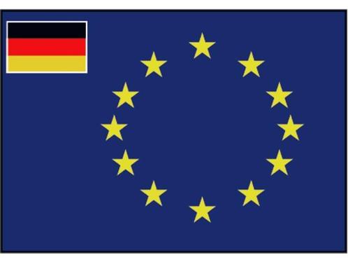 Raad van Europa vlag met inprint vlag van Duitsland, Watersport en Boten, Bootonderdelen, Nieuw, Zeilboot of Motorboot, Ophalen of Verzenden