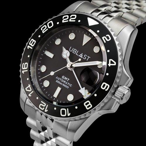 Ublast - Automatic Diver GMT - 20 ATM - UBDGMJ40BK - Heren -, Sieraden, Tassen en Uiterlijk, Horloges | Heren