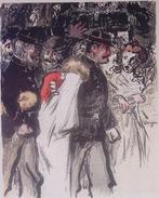Agenten  - Litho Kees van Dongen (lijst optie, lithos), Antiek en Kunst, Verzenden