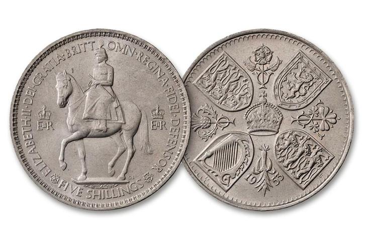 Authentieke Kroningsmunt van Queen Elizabeth, Postzegels en Munten, Munten en Bankbiljetten | Verzamelingen, Verzenden
