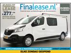 Renault Trafic 1.6 dCi T29 L2H1 DC 6 Pers Airco Trekh €277pm, Auto's, Renault, Wit, Nieuw, Lease