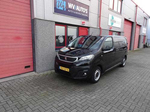 Peugeot Expert 1.5 BlueHDI 100 Standard Premium 3 zits airco, Auto's, Bestelauto's, Dealer onderhouden, Lease, Zwart, Handgeschakeld