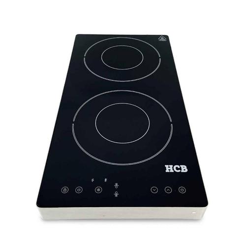 HCB Inductie kookplaat - 3,5 kW - 2 pitten - 230V - RVS, Zakelijke goederen, Horeca | Keukenapparatuur, Nieuw in verpakking, Fornuis, Frituur en Grillen