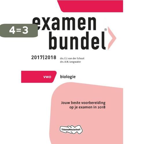 Examenbundel vwo Biologie 2017/2018 9789006392029, Boeken, Schoolboeken, Gelezen, Verzenden