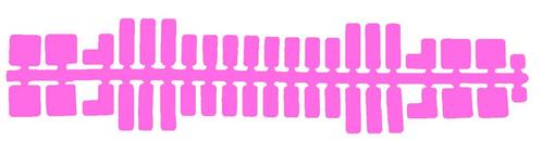 Feuchtmann - Ministeck standaard kleurenstrips roze, Kinderen en Baby's, Speelgoed | Educatief en Creatief, Knutselen, Nieuw, Verzenden