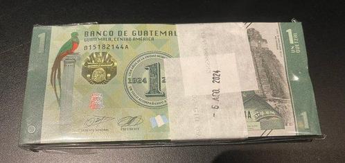 Guatemala. - 100 x 1 Quetzal - “100 Years of the Quetzal”, Postzegels en Munten, Munten | Nederland