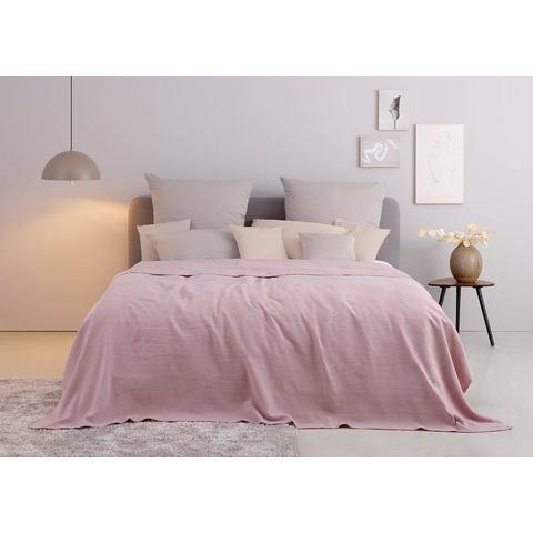 my home Sprei Mira lichte sprei van 100% katoen, uni, Huis en Inrichting, Slaapkamer | Beddengoed, Nieuw, Verzenden