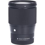 Sigma 16mm f/1.4 DC DN Contemporary Canon EF-M CM2782, Audio, Tv en Foto, Fotografie | Lenzen en Objectieven, Ophalen of Verzenden
