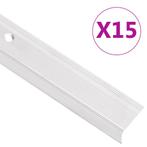 vidaXL Trapneuzen L-vormig 15 st 90 cm aluminium, Verzenden, Nieuw