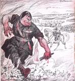 Wat Italië brengt naar Ethiopië op spotprent (lijst optie), Antiek en Kunst, Verzenden