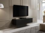 TV-Meubel Mat zwart 150cm goudkleurige handgrepen, Overige materialen, 100 tot 150 cm, Verzenden, Nieuw