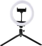 2dekans | Denver RLS801 Ring Light met Statief - 8 inch, Ophalen of Verzenden, Zo goed als nieuw