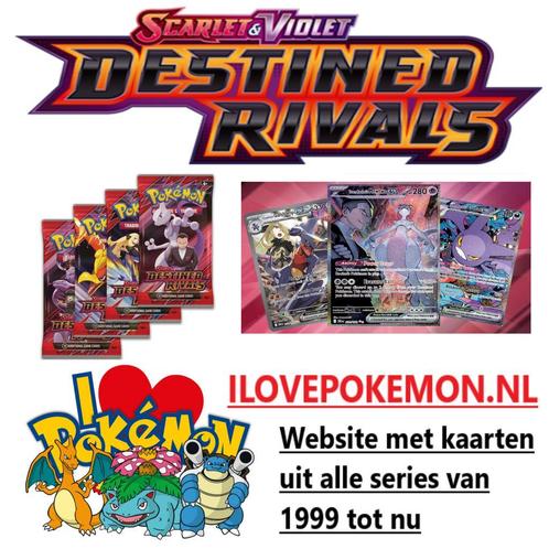 Pokemon Kaarten Trading Cards - Destined Rivals, Hobby en Vrije tijd, Verzamelkaartspellen | Pokémon, Losse kaart, Zo goed als nieuw